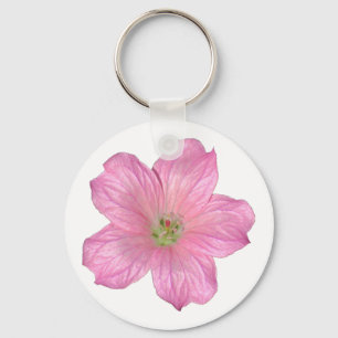 Chaveiro Gerânio cor-de-rosa