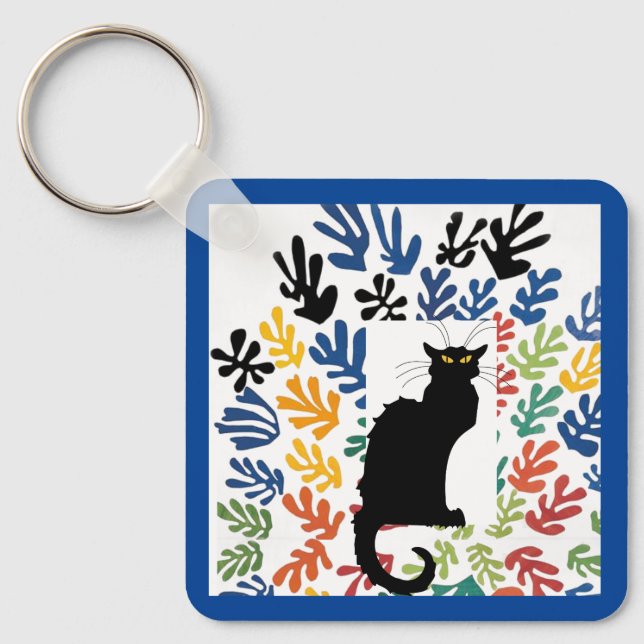 Chaveiro Gerbe por Matisse, Cat Art Parody, (Frente)