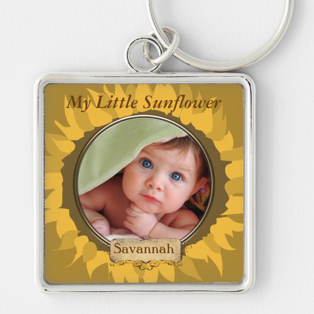 Chaveiro Gerber Daisy Baby Photo Key Chain (Frente)