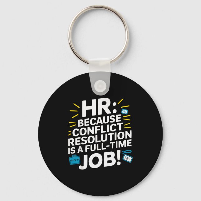 Chaveiro Gerente de RH Drama no Local de Trabalho Funcionár (Frente)