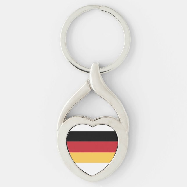 Chaveiro German Oktoberfest Germany Flag Metal Keychain (Frente)