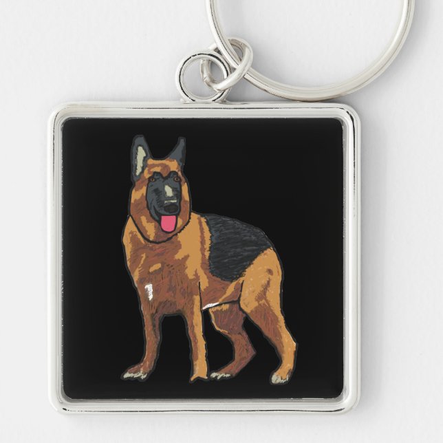 Chaveiro German shepherd Alsaciano (Frente)