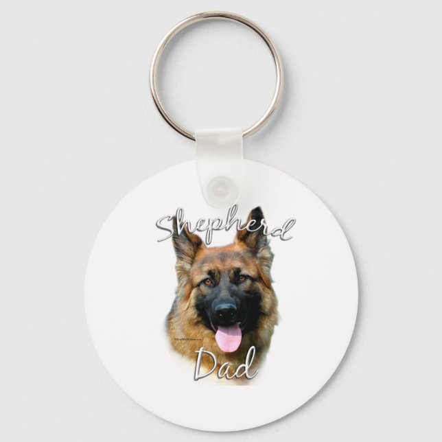 Chaveiro German shepherd (cabelos longos) Pai 2 (Frente)