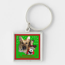Chaveiro German shepherd de Natal e Reindeer de Brinquedos