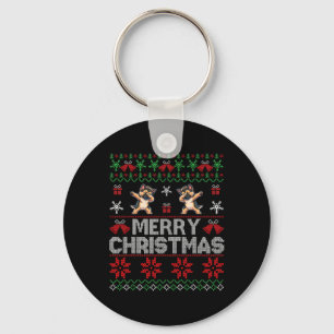 Chaveiro German shepherd de Suéter de Natal Feio