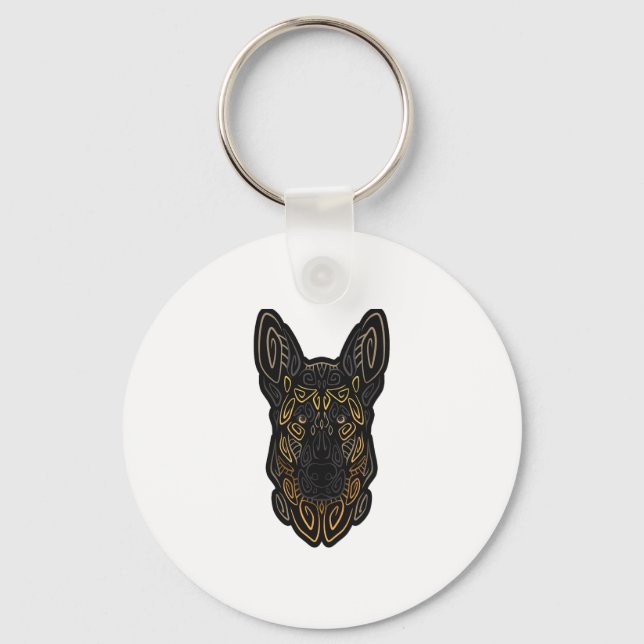 Chaveiro German shepherd Design german shepherd Dog O (Frente)