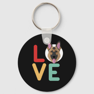 Chaveiro German shepherd engraçado do amor de I mim coraç