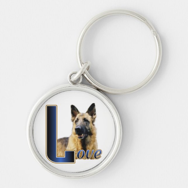 Chaveiro German shepherd Love (Frente)