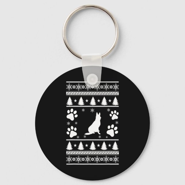 Chaveiro German shepherd Natal (Frente)