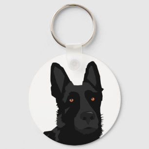 Chaveiro German shepherd preto