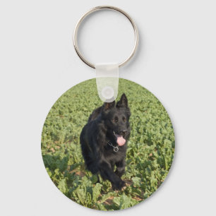 Chaveiro German shepherd preto da laca