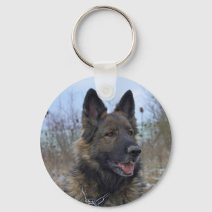 Chaveiro German shepherd Preto-selado lindo