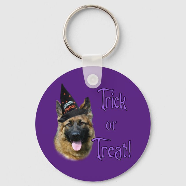 Chaveiro German shepherd (sable) Trick (Frente)