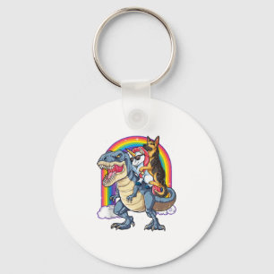 Chaveiro German shepherd Unicorn Dinossaur T rex Engraçado
