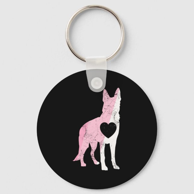 Chaveiro German Shepherd Valentines Day Cud Love Dog _1  (Frente)