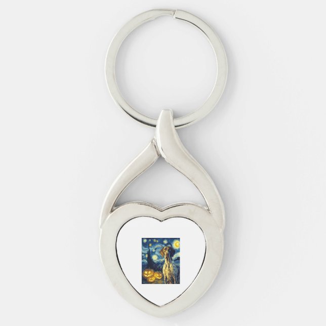 Chaveiro German Shorthaired Pointer 1 Cute Dog Halloween Ja (Frente)