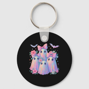 Chaveiro Ghost Boo Crew Floral Matando Halloween
