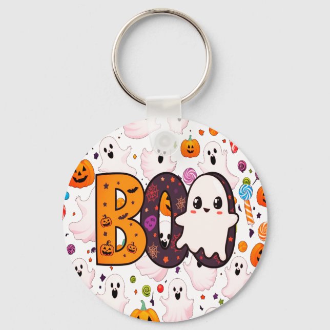 Chaveiro Ghost Candy Halloween Bonito a Spooky Sweet (Frente)