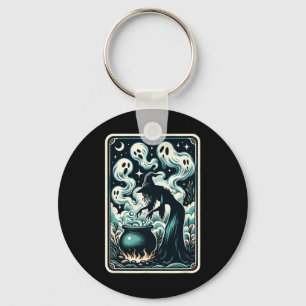 Chaveiro Ghost Cauldron Gothic - Placa de Tarot Supernatura