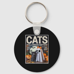 Chaveiro Ghost Cinto E Dia de as Bruxas engraçado De Gato N