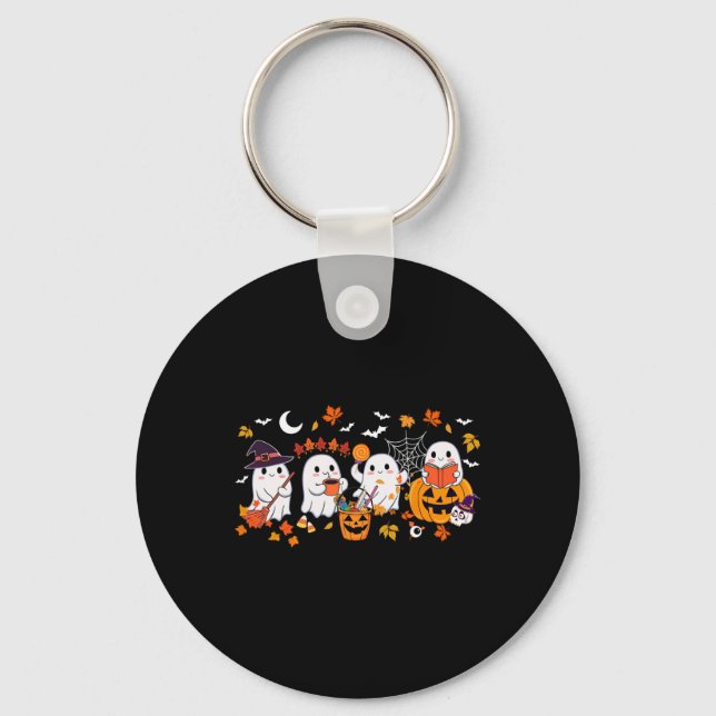 Chaveiro Ghost Ghost Coffee Halloween Ghost Fall Bo (Frente)