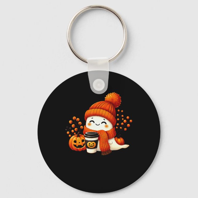 Chaveiro Ghost Ghost Pumpkin Spice Cup Fall Beber (Frente)