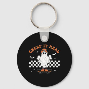 Chaveiro Ghost Real - Skateboard Retro Cute Hallowee