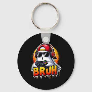 Chaveiro Ghost Video Game Bruh Halloween Gaming Controller