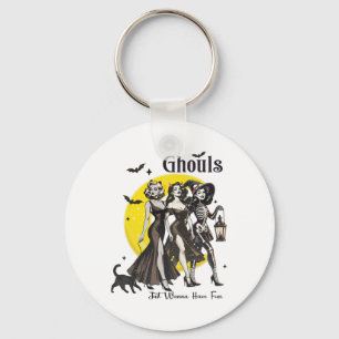 Chaveiro Ghouls Só Quer Divertir-Se Dia de as Bruxas engraç