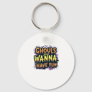 Chaveiro Ghouls Só Quer Se Divertir - Design do Dia das Bru