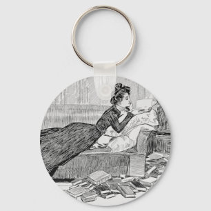 Chaveiro Gibson Girl Reading a Book
