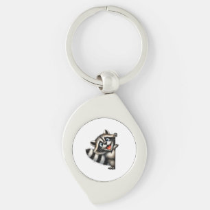 Chaveiro Gif de Natal Adorable Raccoon - Feriado Bonito