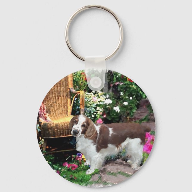 Chaveiro Gifes de Arte do Welsh Springer Spaniel (Frente)