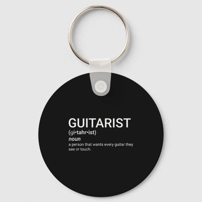 Chaveiro Gift For Guitar Player Guitarist Definition Funny  (Frente)