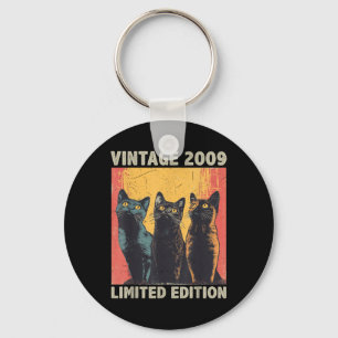 Chaveiro Gift Retro Vintage 2009 Cat Lover 16t