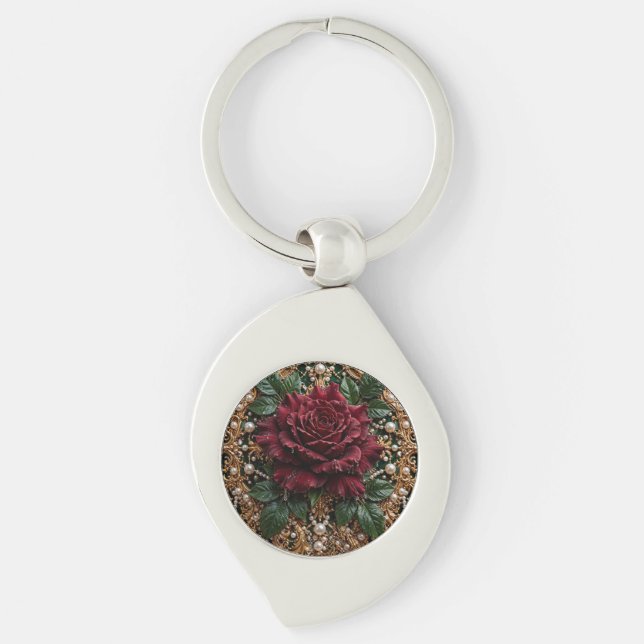 Chaveiro Gigante Floral Gótico Vitoriano  (Frente)
