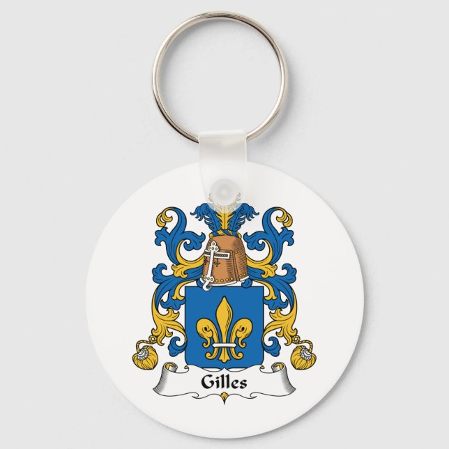 Chaveiro Gilles Family Crest (Frente)