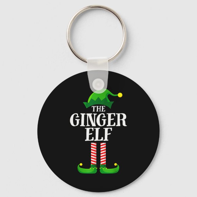 Chaveiro Ginger Elf Matching Family Group Christmas Party P (Frente)