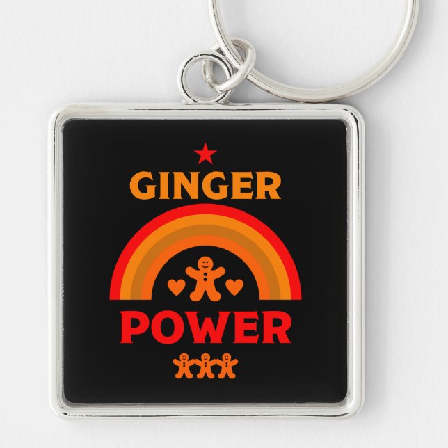 Chaveiro Ginger Hair Pride (Frente)
