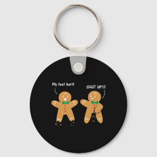Chaveiro Gingerbird Feet Hurt Sarcastic Cookie Fun Christm