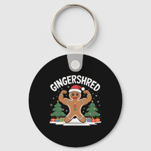Chaveiro Gingerbird Man Gingershred Funny Gym Workout Chri