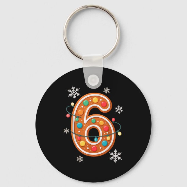 Chaveiro Gingerbread 6 7 Meme Christmas Matching Couple Boy (Frente)