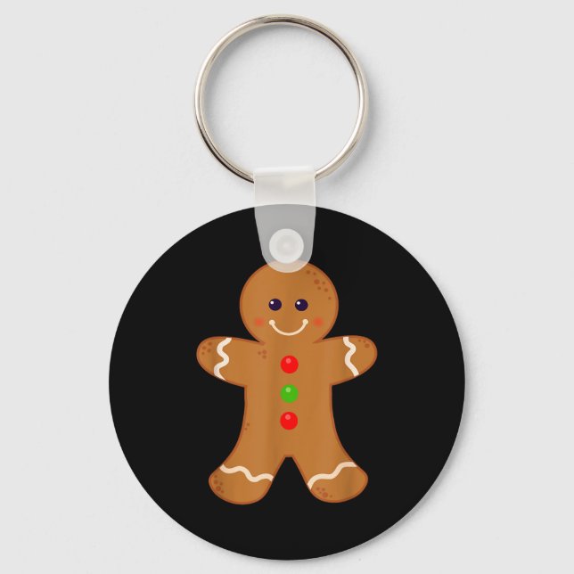 Chaveiro Gingerbread Man Shirt Christmas Cookie Baking Holi (Frente)