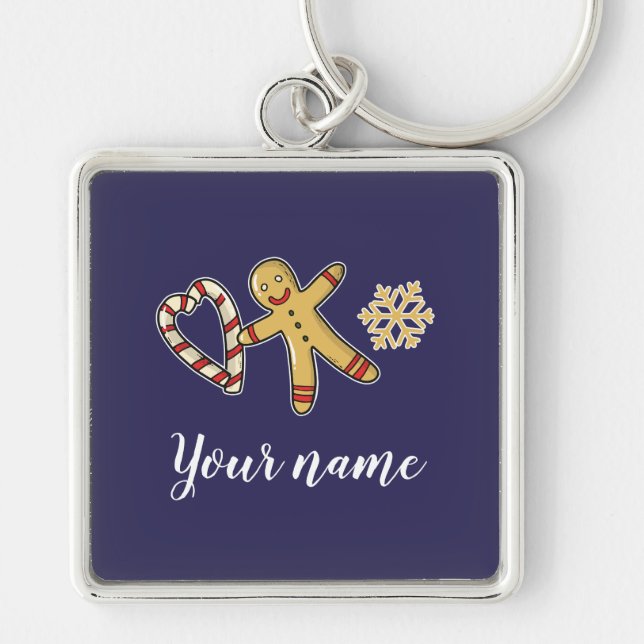 Chaveiro Gingerbreadman Love (Frente)