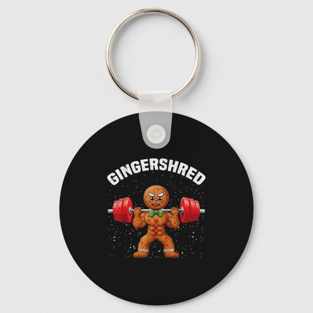 Chaveiro Gingershred Engraçado Homem de Biscoito de Gengibr (Frente)