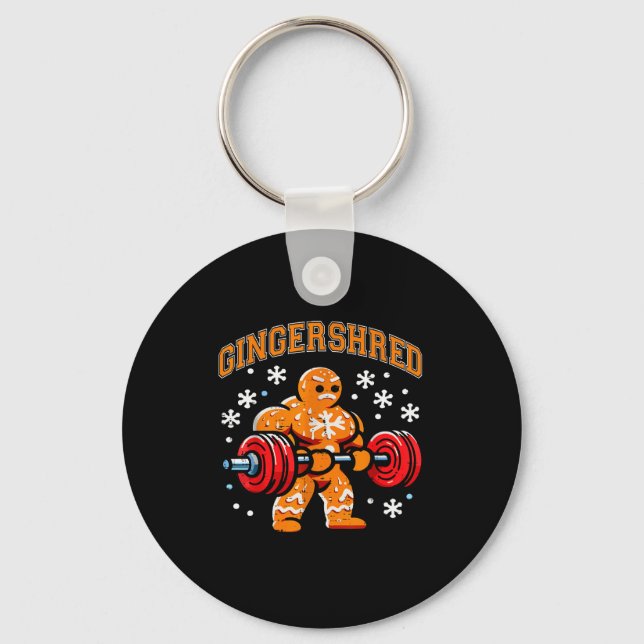 Chaveiro Gingershred Engraçado Homem de Biscoito de Gengibr (Frente)