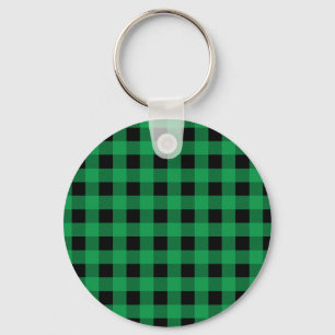 Chaveiro Ginham Green e Black