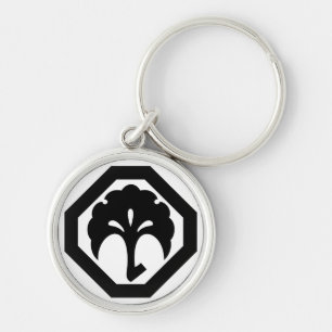 Chaveiro Ginkgo no canto cortado