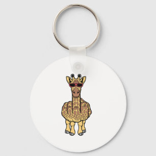 Chaveiro Girafa de meia-meia engraçada Ofensiva Rude Safari