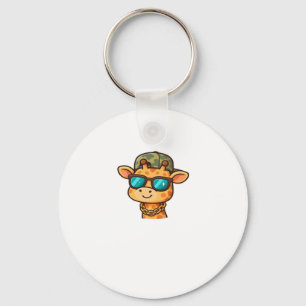 Chaveiro Girafa Legal � Camisa de Rua Divertida de Animal d